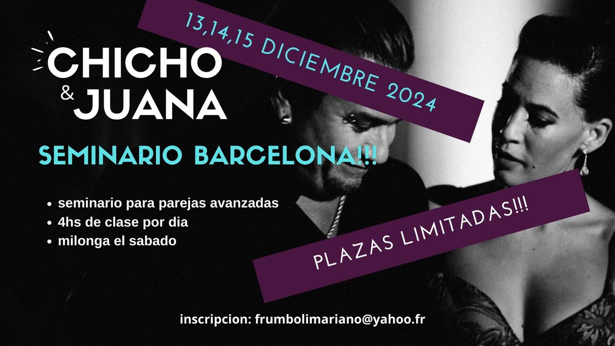 Seminario Chicho y Juana barcelona 2024