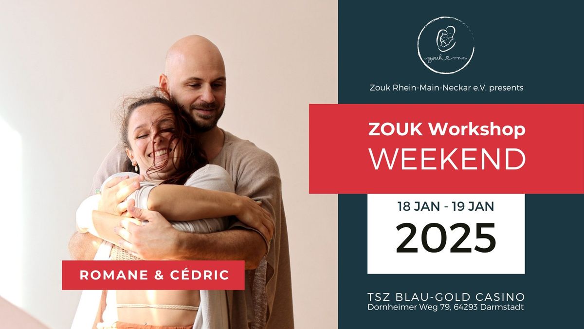 !\ufe0fSAVE THE DATE!\ufe0fZOUK Workshop Weekend with ROMANE & C\u00c9DRIC in Darmstadt