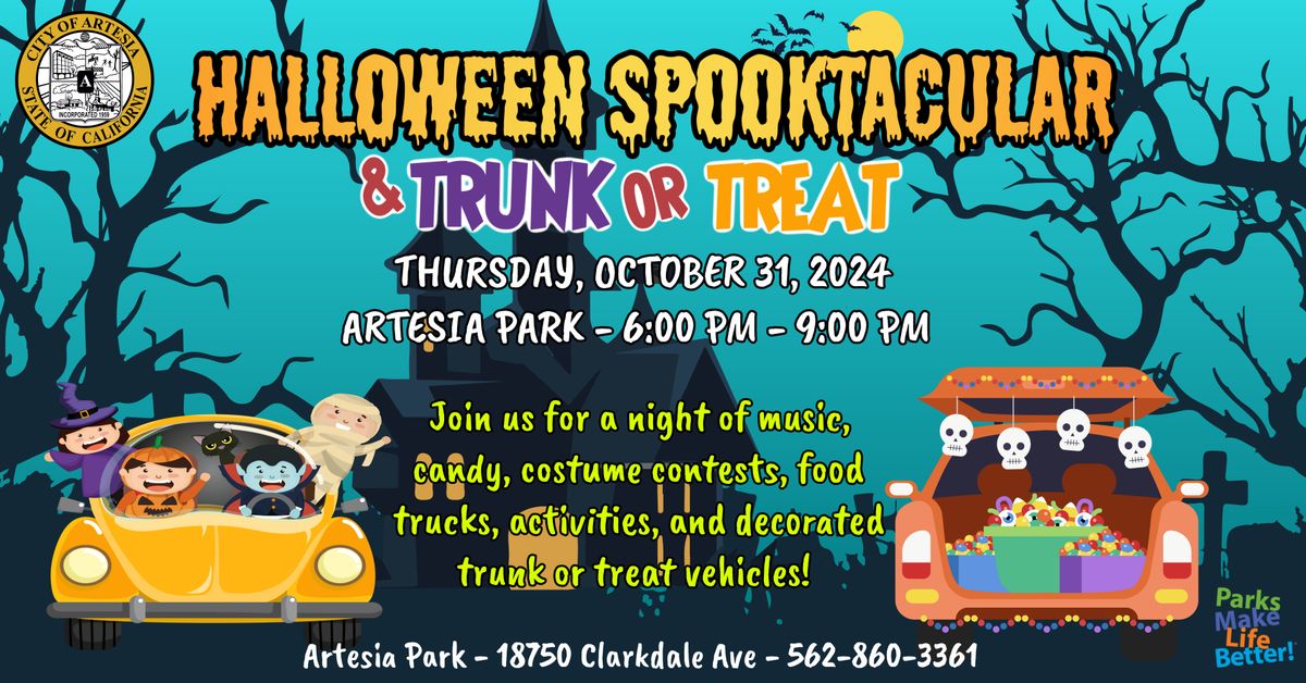 City of Artesia Halloween Spooktacular & Trunk or Treat