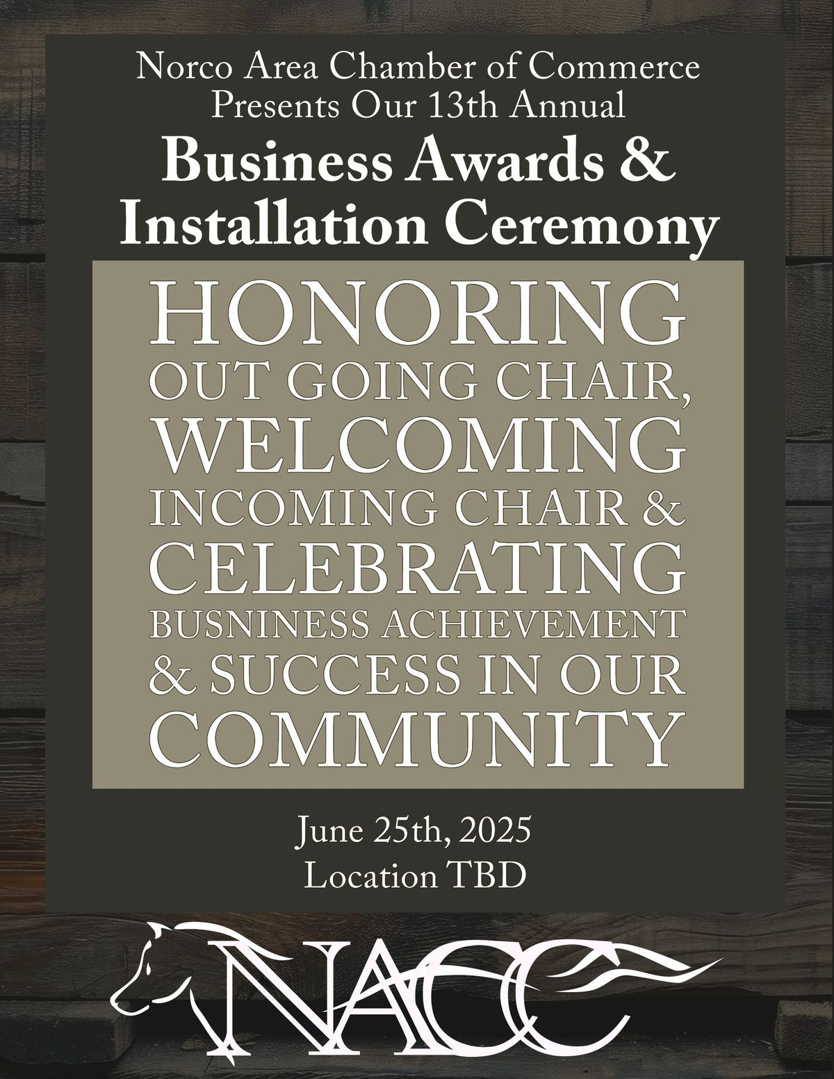 13th Annual Business Awards & Installation Ceremony- an unforgettable night of country charm