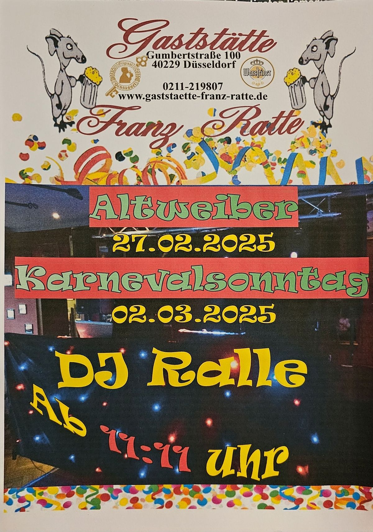 Karneval mit DJ Ralle 