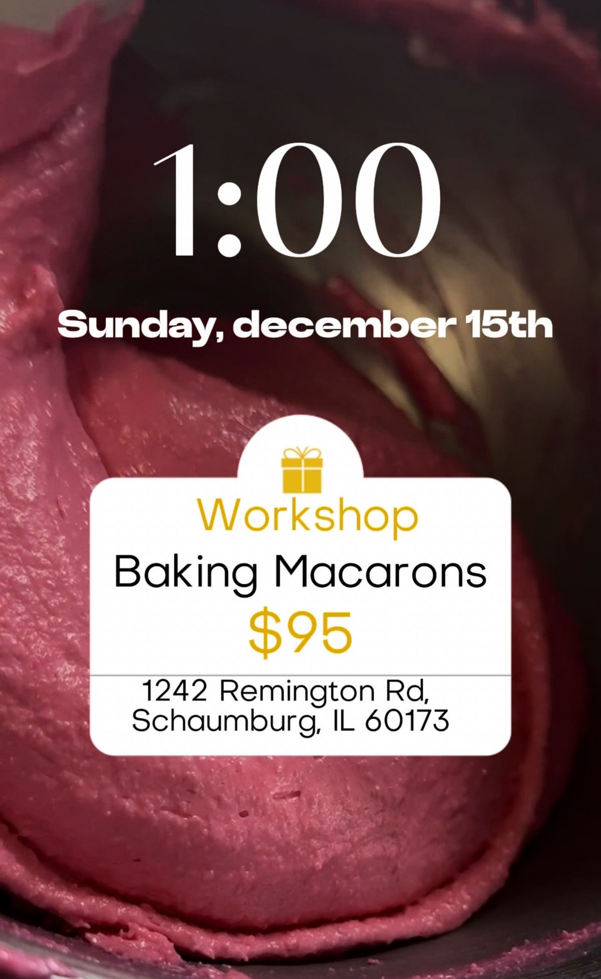 Workshop Baking Macarons