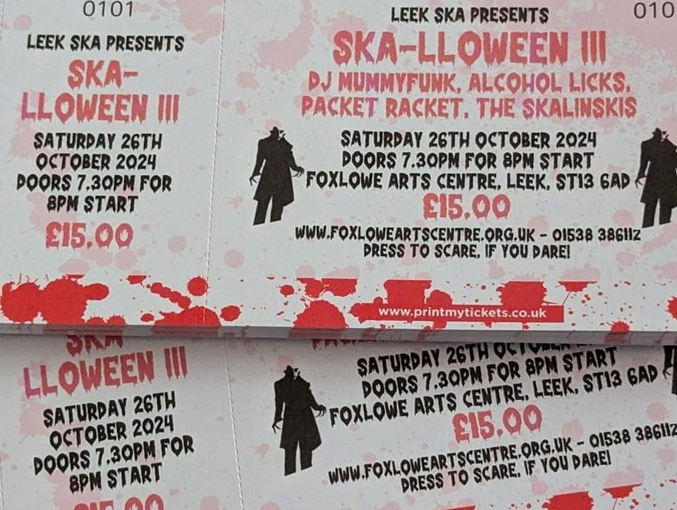 SKA-lloween III - The Skalinskis, Packet Racket, Alcohol Licks %26 DJ Mummyfunk