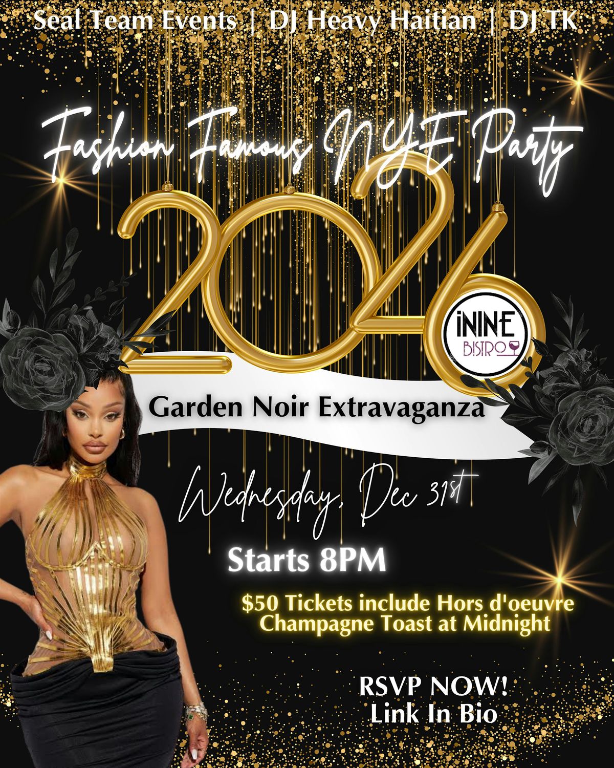 Fashion Famous NYE Party 2026 - Garden Noir Extravaganza