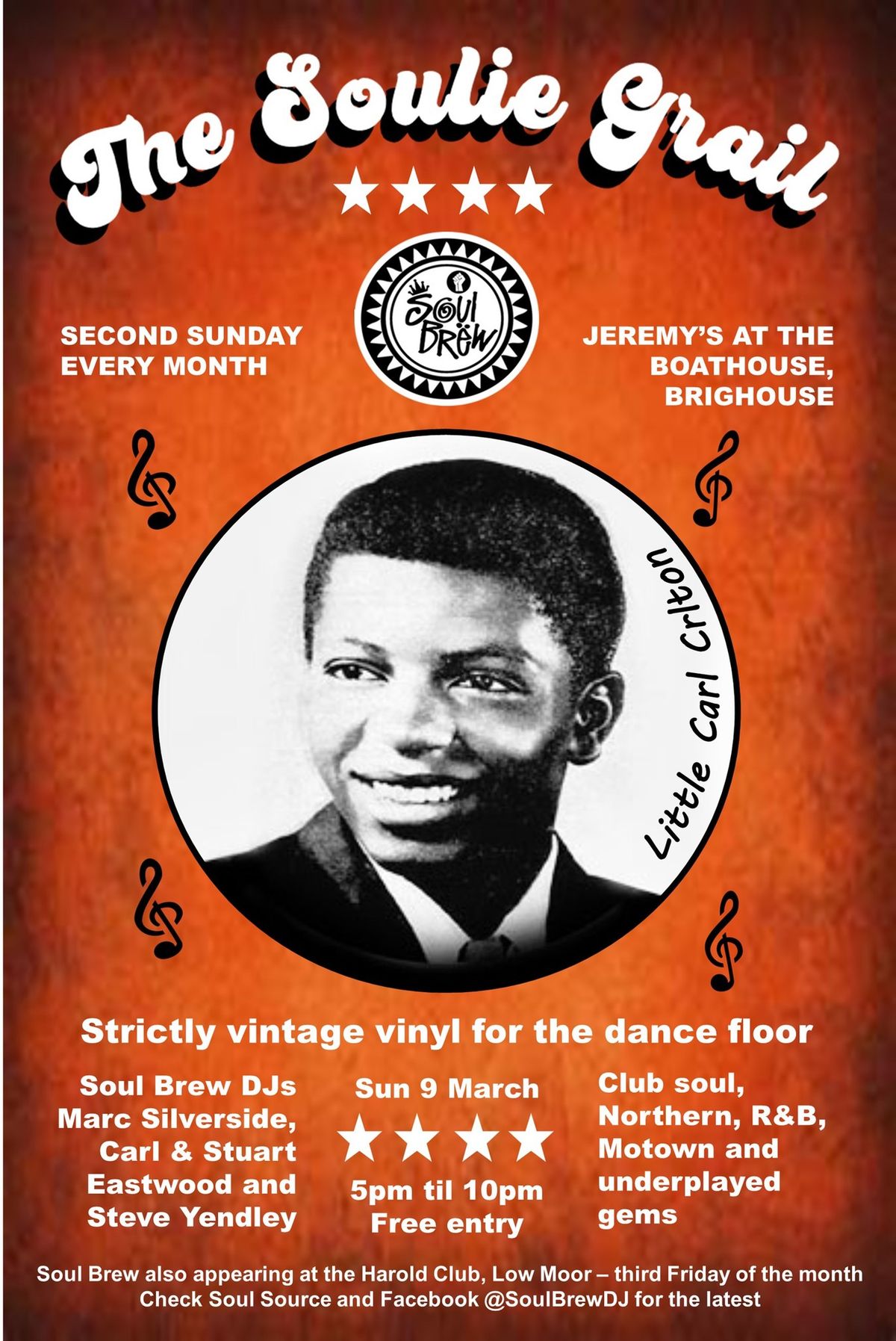 \u2b50\ufe0f SoulBrew vinyl session \u2b50\ufe0f 5pm start  \u2b50\ufe0f free entry