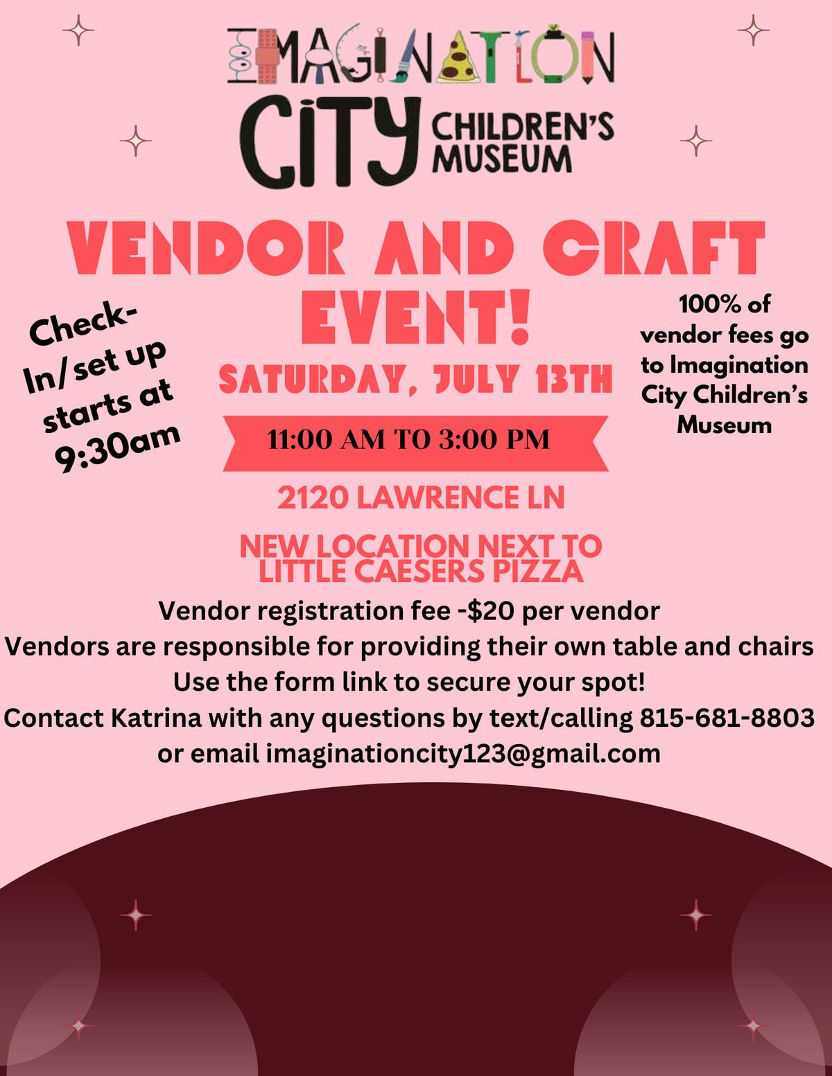 Vendor and Craft fundraiser
