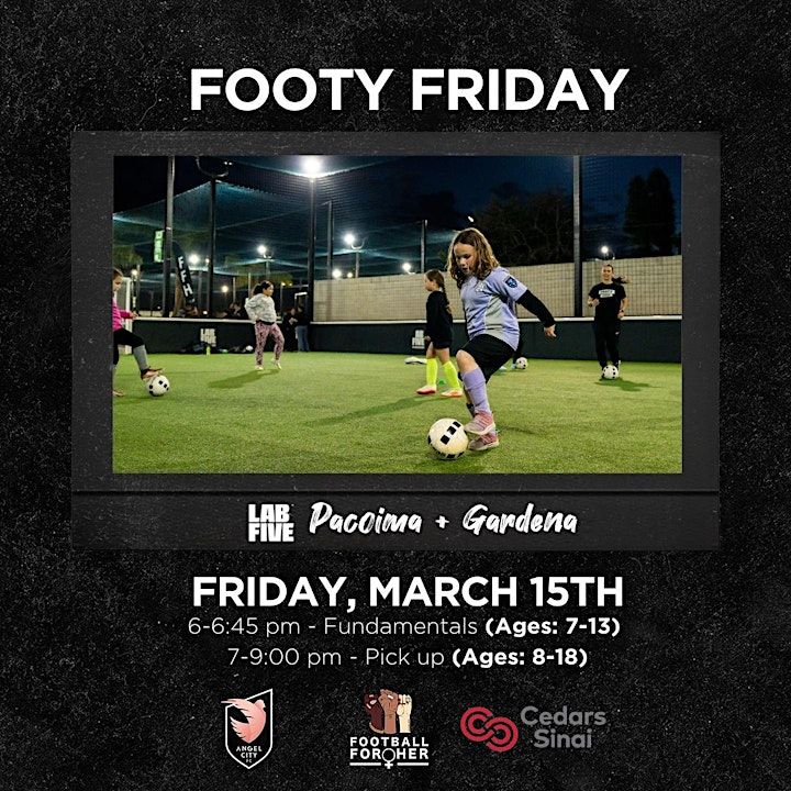 Footy FridayPICK UP Lab Five GARDENA, LAB FIVE SOCCER GARDENA, 15 March 2024