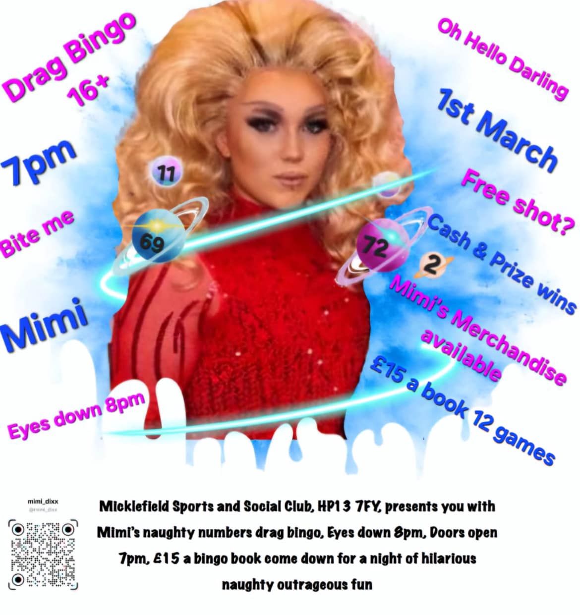 Drag bingo with Mimi\u2019s naughty numbers