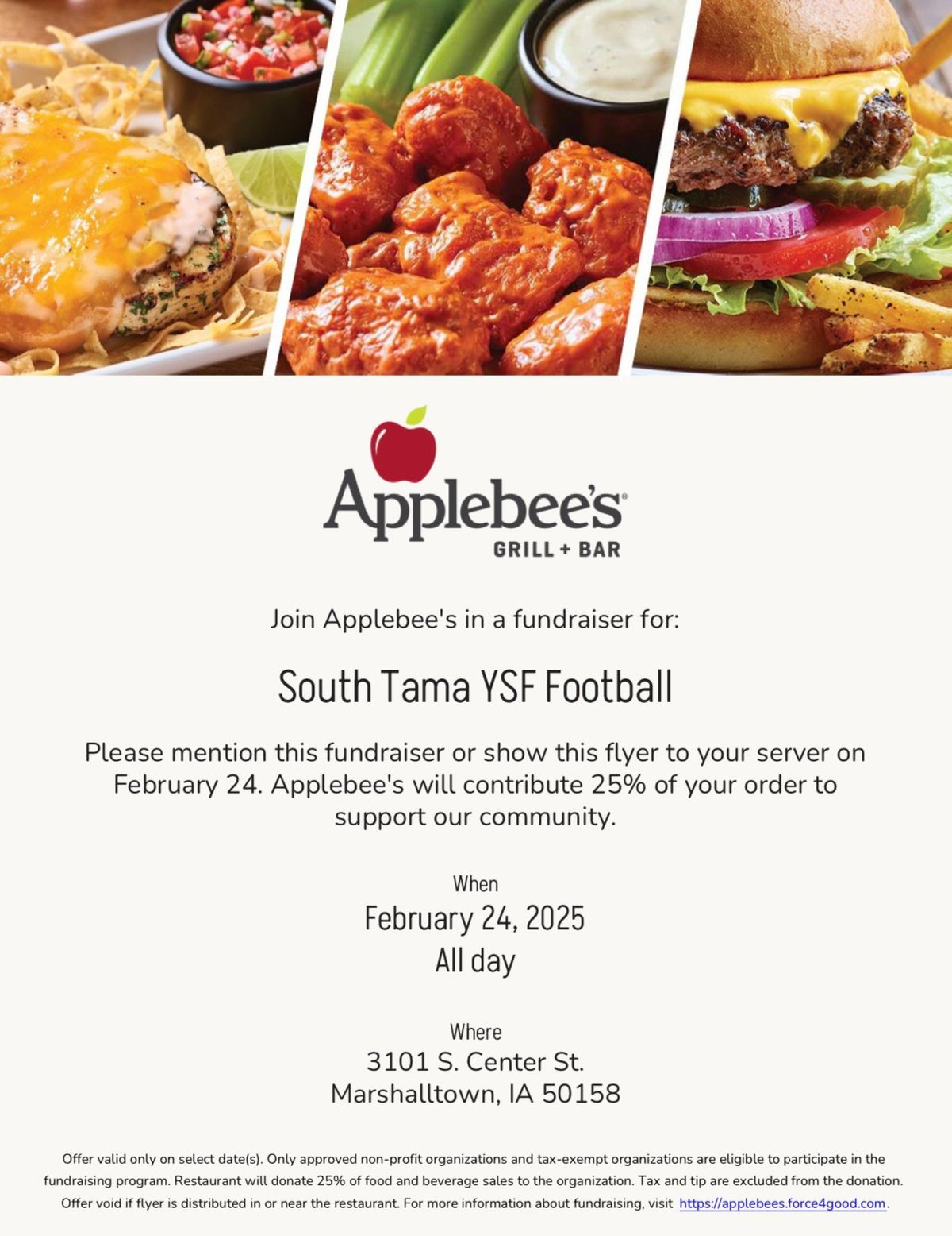 South Tama YSF Football Program Fundraiser