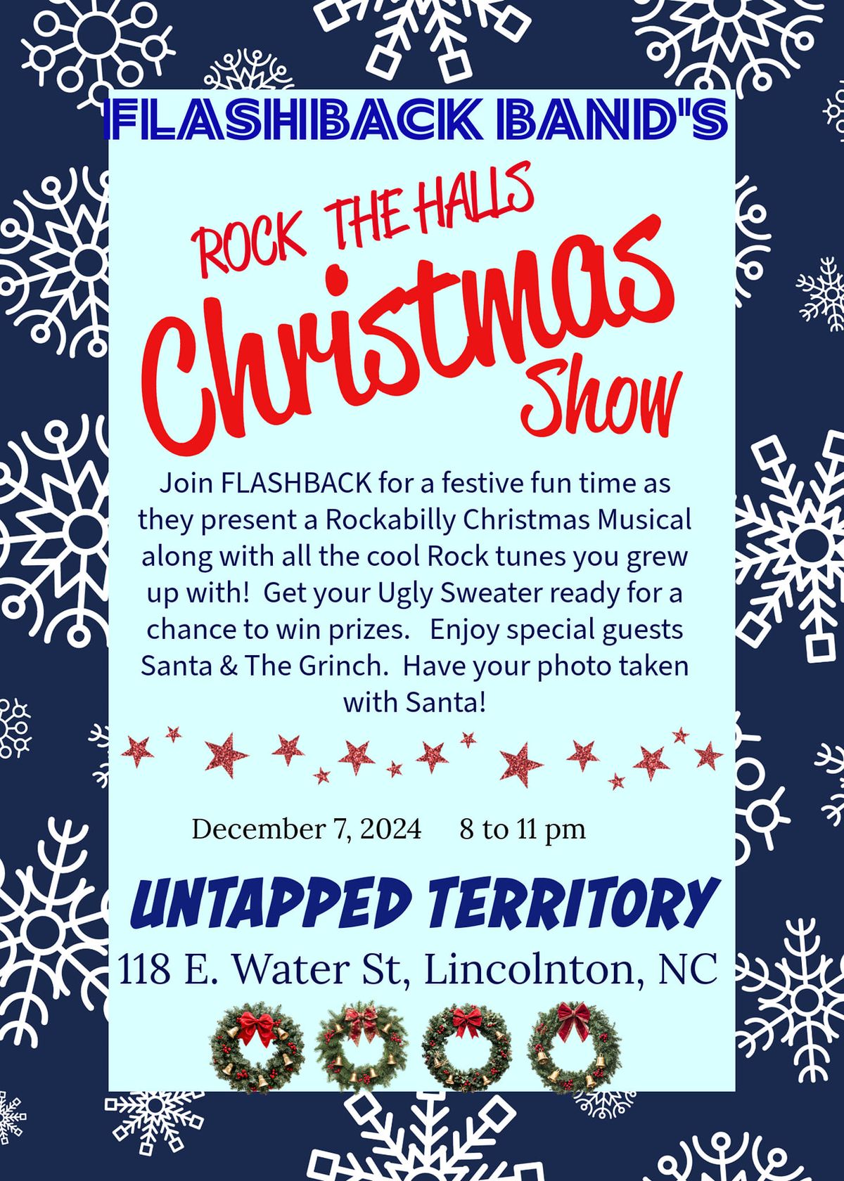 UNTAPPED TERRITORY "ROCK THE HALLS" CHRISTMAS SHOW 