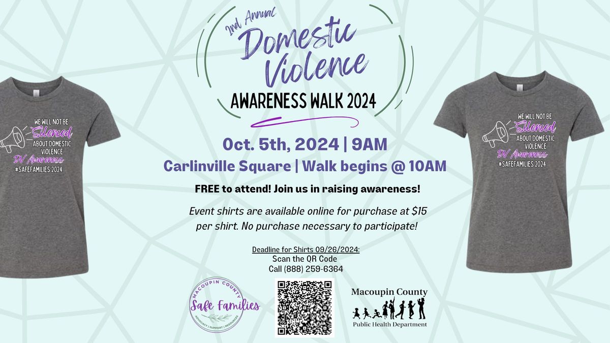 2nd Annual Domestic Violence Awareness Walk 2024