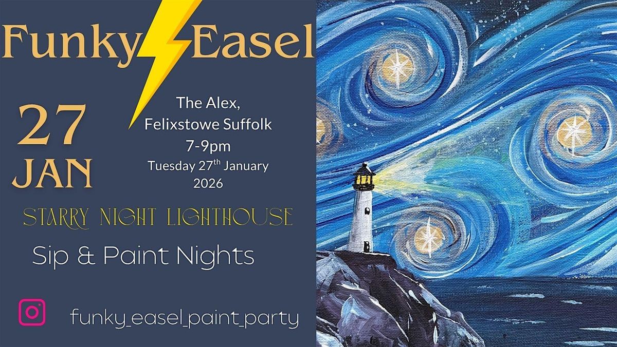 The Funky Easel Sip & Paint: The Alex in Felixstowe, Suffolk