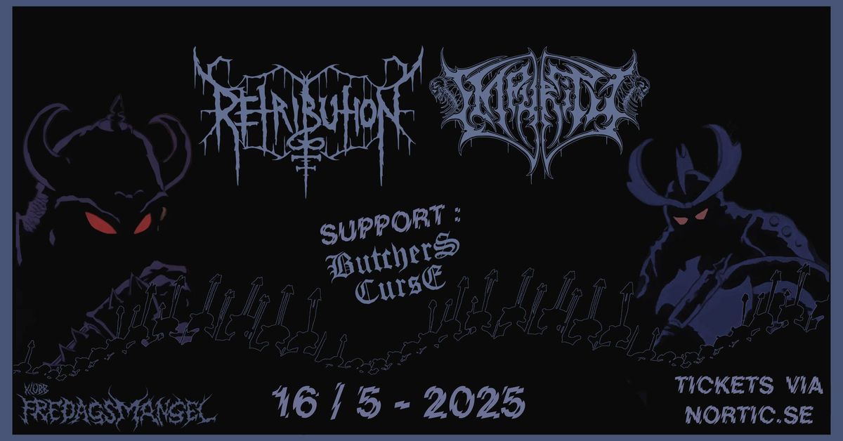 Retribution + Impurity + Butcher\u00b4s Curse Live @Klubb Fredagsmangel