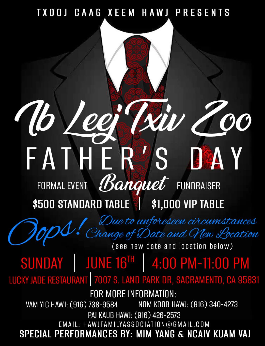 "Ib Leej Txiv Zoo" Father's Day Banquet 