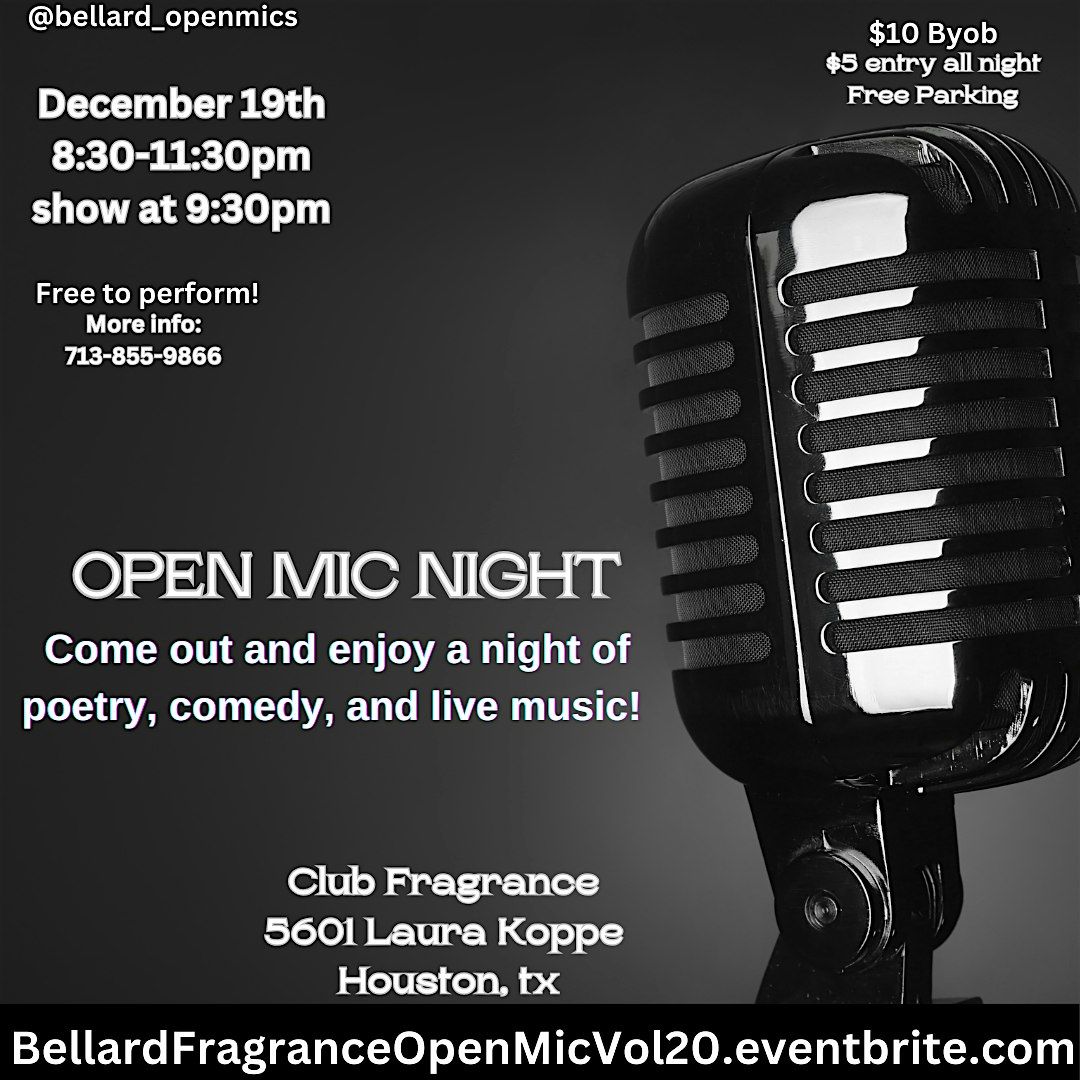 Open mic Night at Fragrance Sports Bar