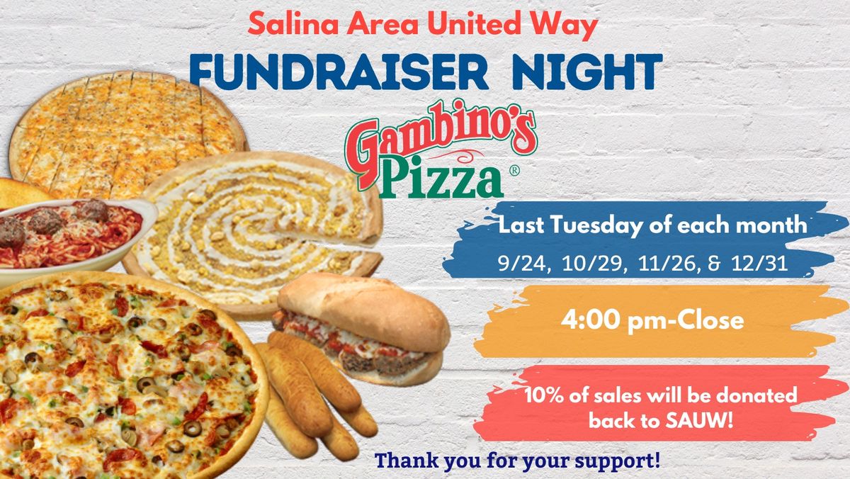 Salina Area United Way's Gambino's Fundraiser Night