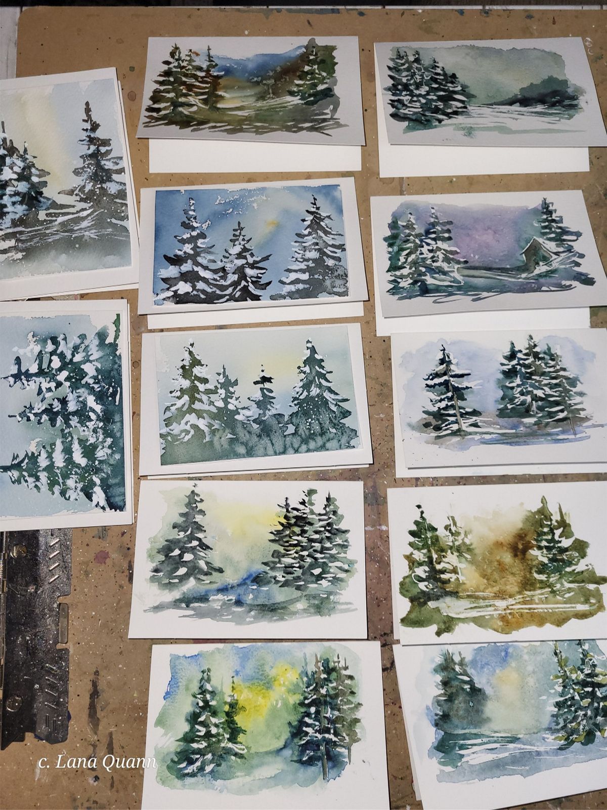 Watercolor Workshop: Holiday Cards & Ornaments