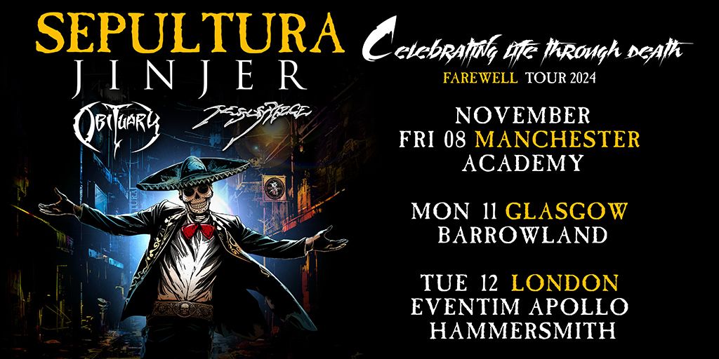 Sepultura Farewell Tour - Live in London November 2024