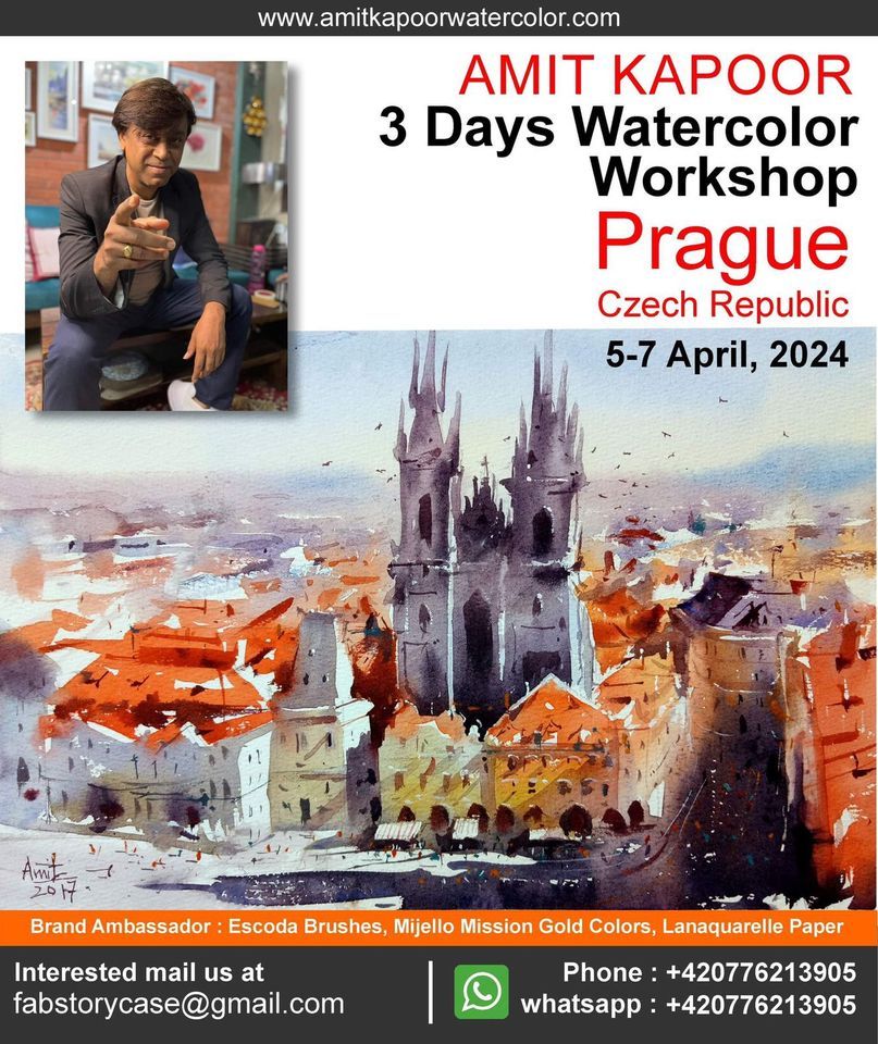 WATERCOLOR WORKSHOP with Amit Kapoor in Prague