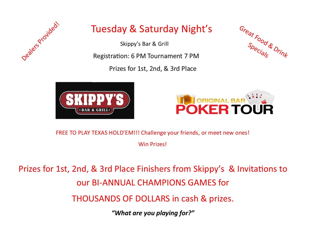 Saturday Poker at Skippy's
