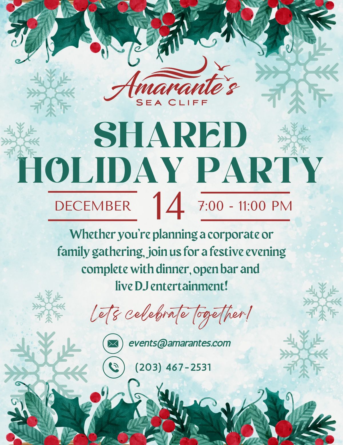 Amarante's Shared Holiday Party 2024