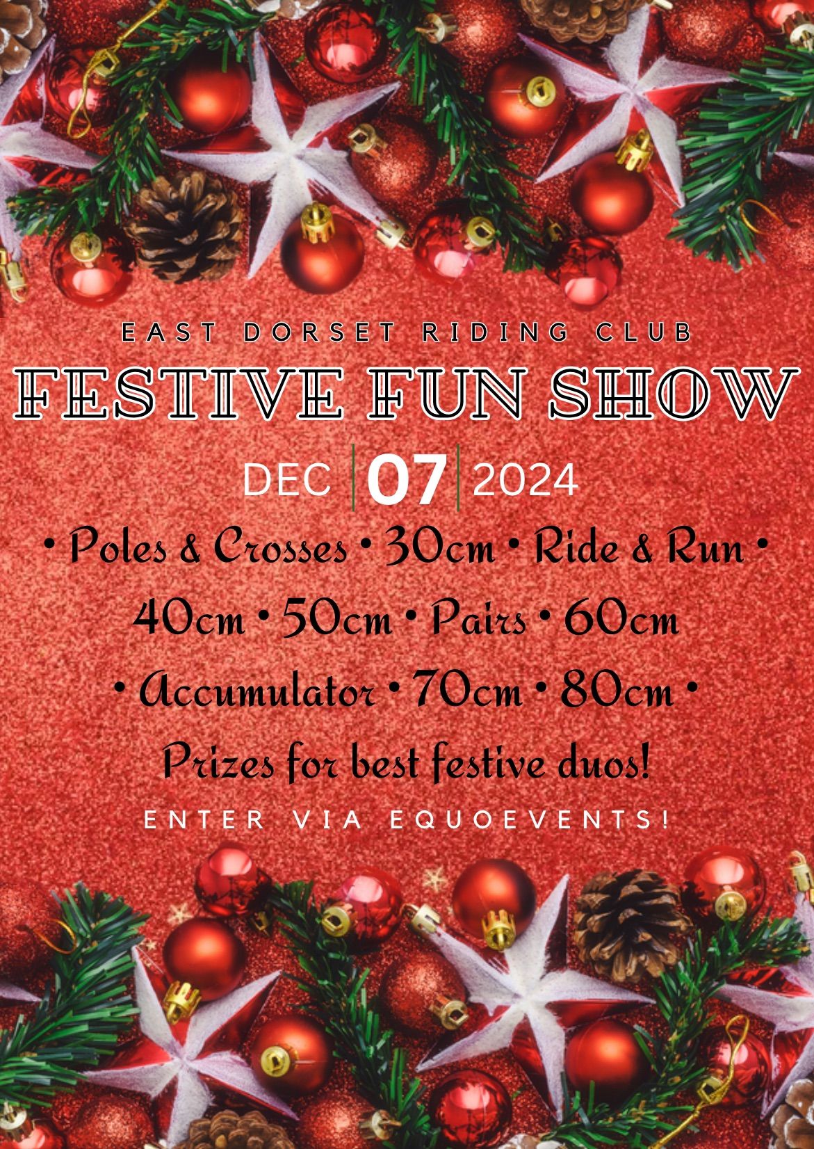 EDRC Festive Fun Show! - Showjumping Fun For Everyone!