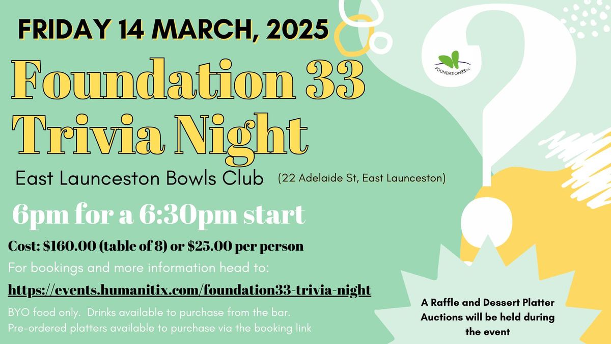 Foundation33 Trivia Night