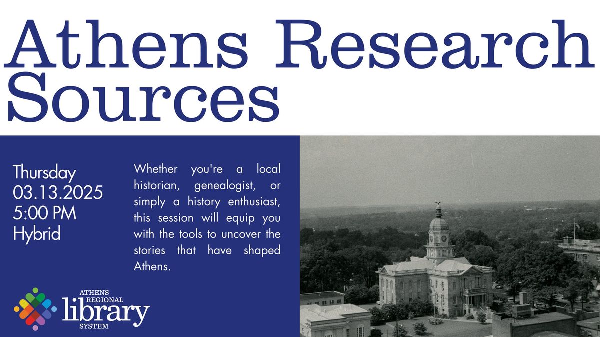 Athens Research Sources