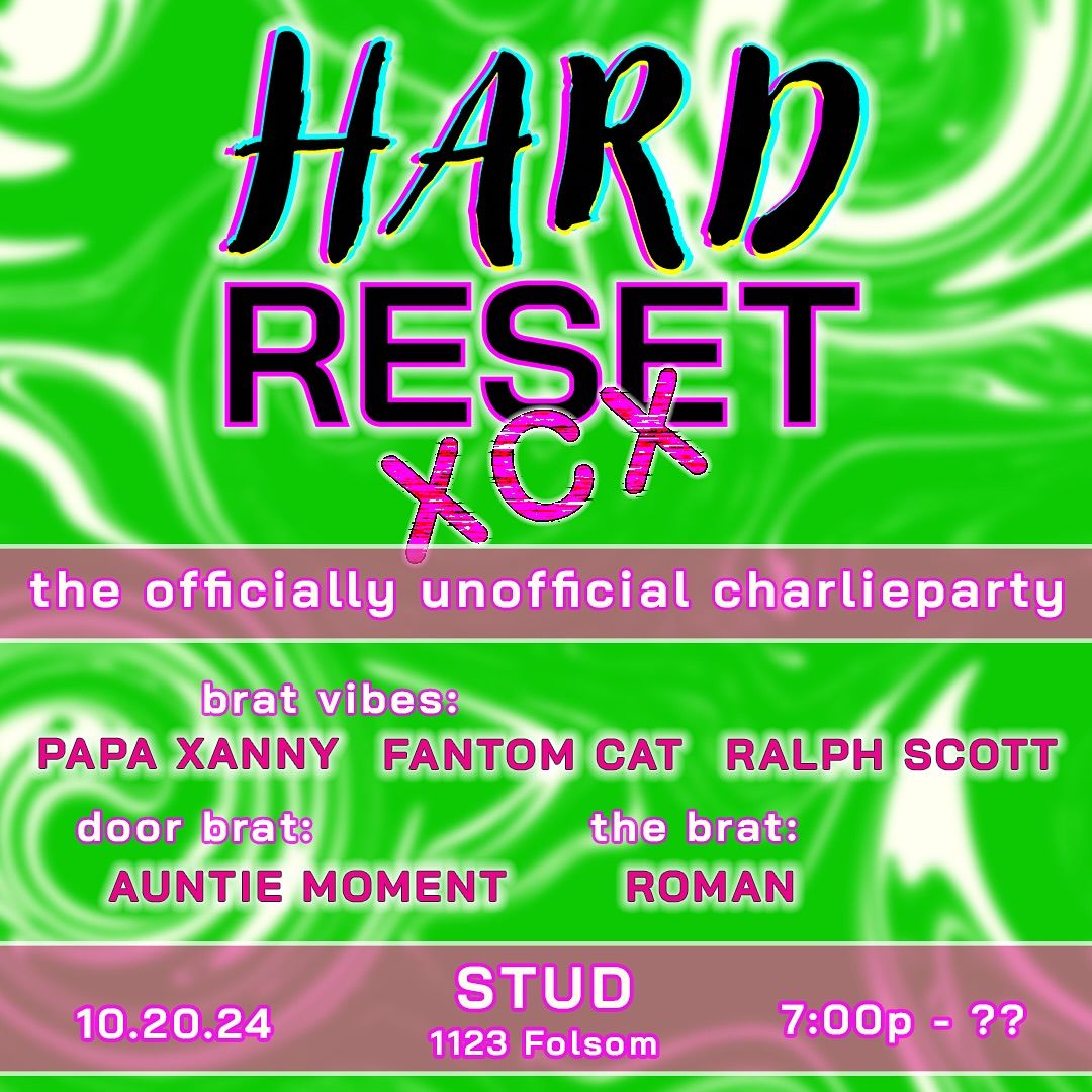 Hard Reset: The Officially Unofficial Charlie Party Brat Vibes