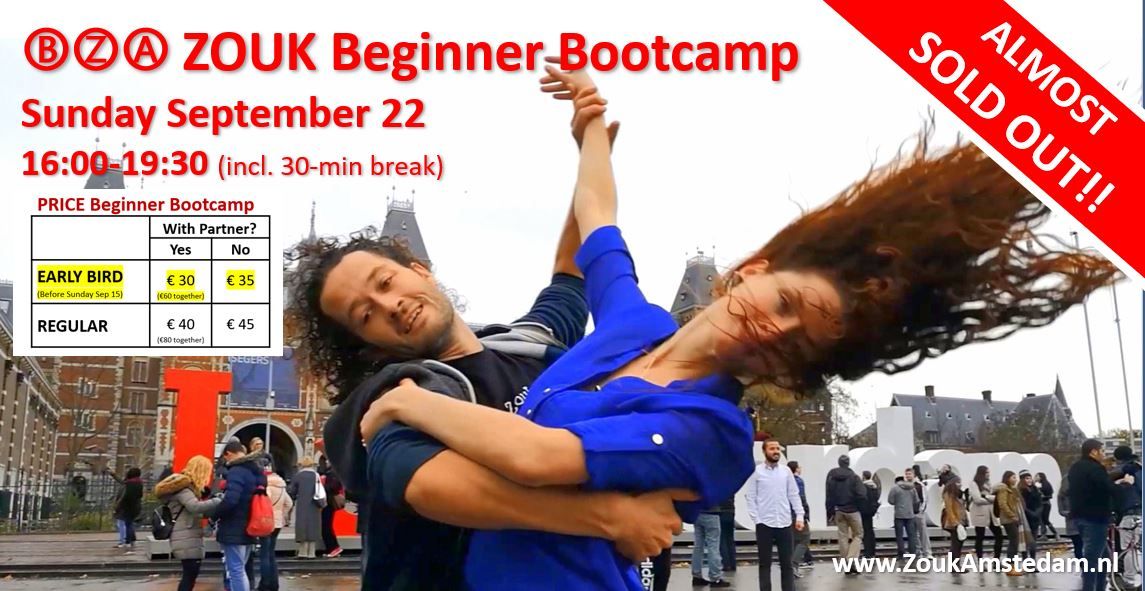 BZA 3h ZOUK Beginner Bootcamp (ALMOST SOLD-OUT!), Gert & Eva