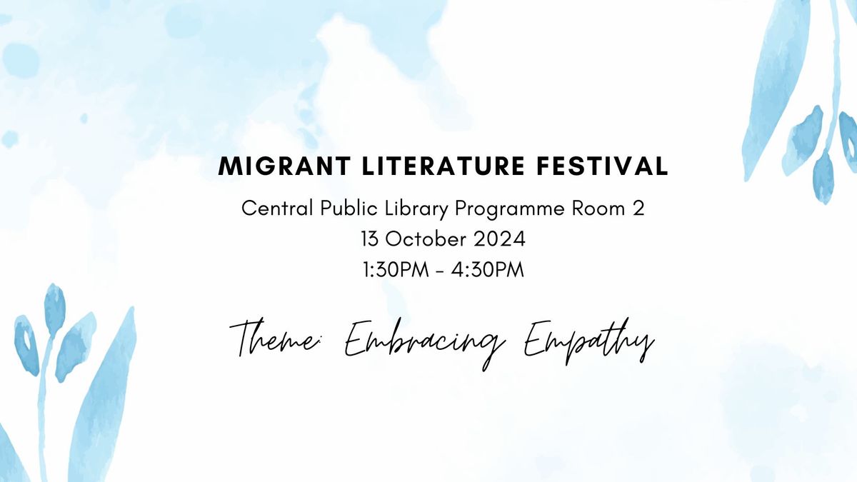 Migrant Literature Festival 2024 