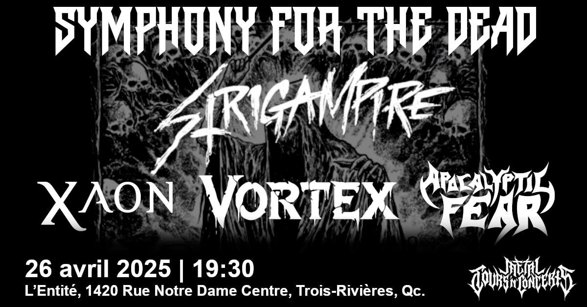 Strigampire\/Xaon\/Vortex\/ApocalypticFear\/\/26 Avril 2025 @ L'Entit\u00e9