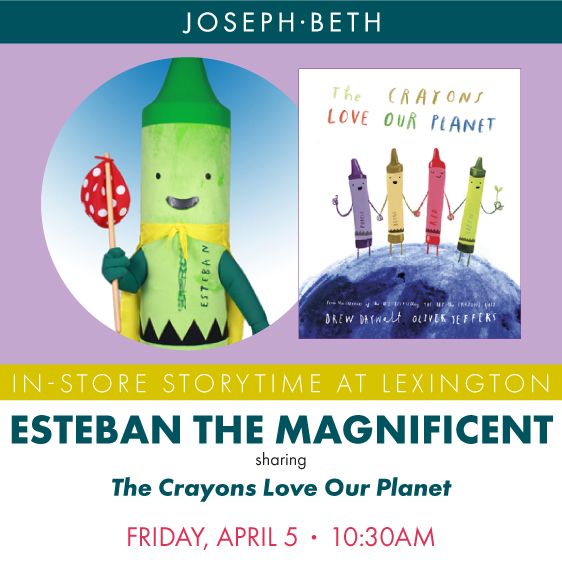 Storytime with Esteban the Magnificent sharing The Crayons Love Our Planet