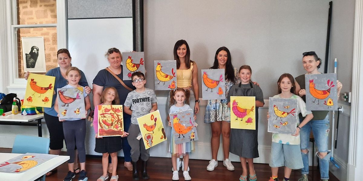 Kids & Parents Paint Together