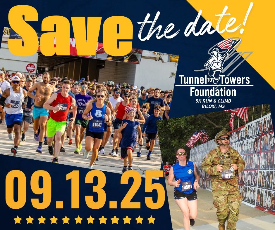 Tunnel to Towers Biloxi 5k run\/walk\/climb