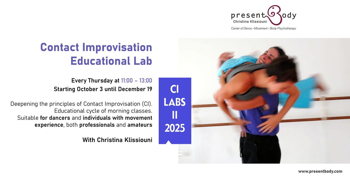 Contact Improvisation Educational Labs - winter 2025