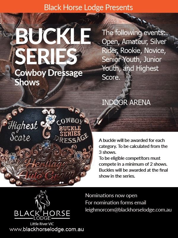 Cowboy Dressage Buckle Series