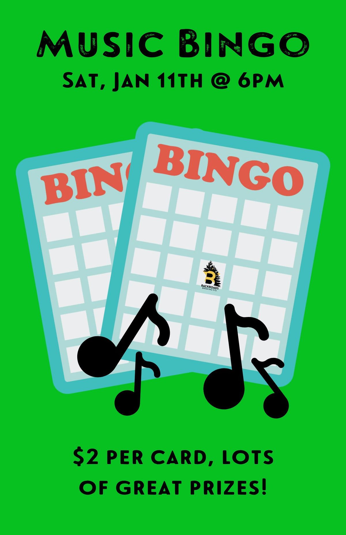 Music Bingo at Backroads