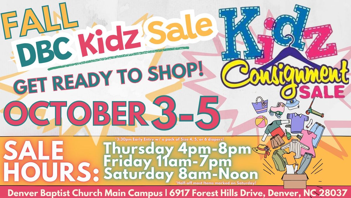 DBC Kidz Fall Sale 2024