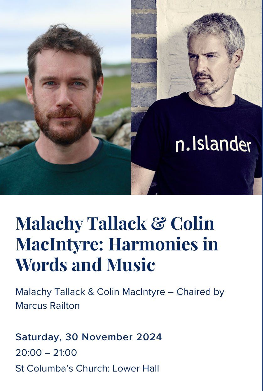 Colin MacIntyre\/Mull Historical Society & Malachy Tallack St Andrews Book Festival London 30\/11\/24