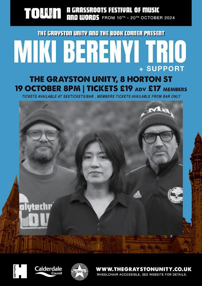 Town Festival of Music & Words:  Miki Berenyi Trio + Callis + Start To Run