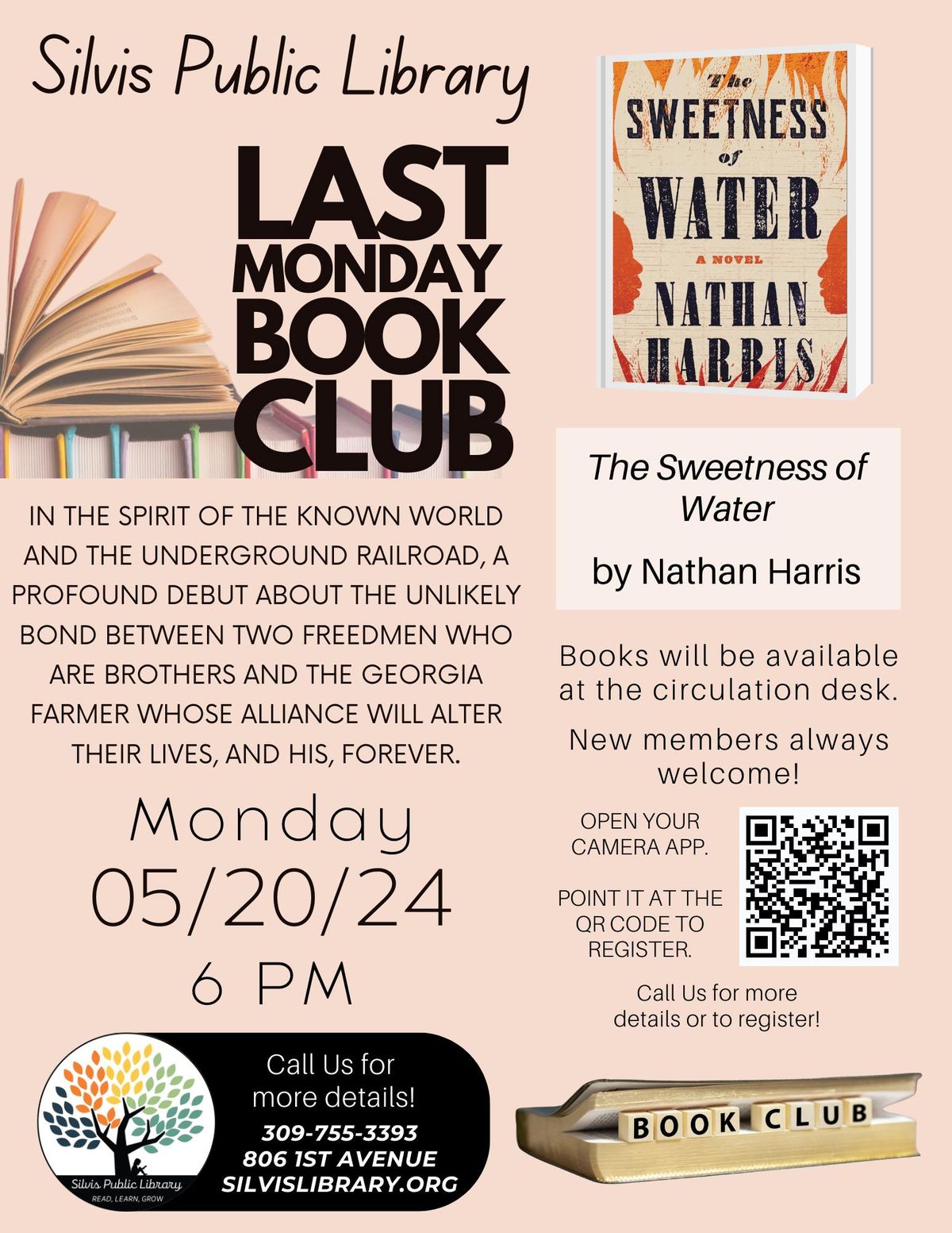 Last Monday Book Club: "The Sweetness of Water" by Nathan Harris