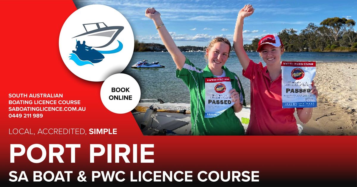 Port Pirie Boat & Jetski Licence