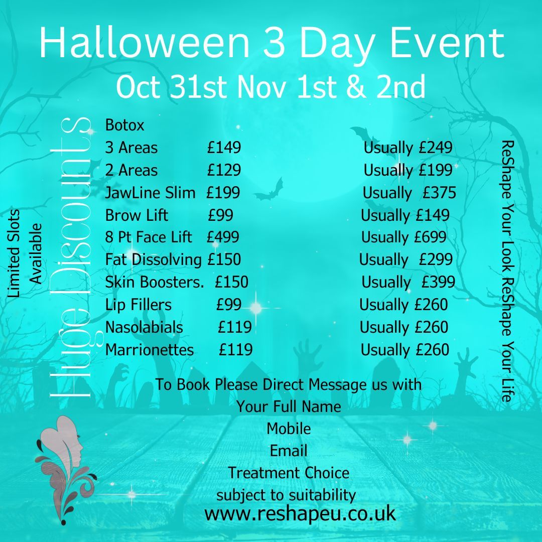 ReShapeU's Spooktacular 3-Day Halloween Event