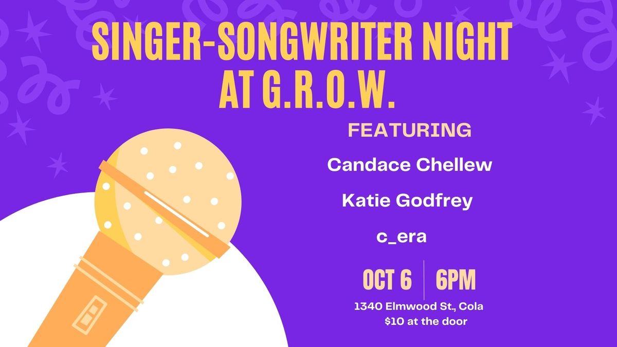 Singer-Songwriter Night at G.R.O.W.