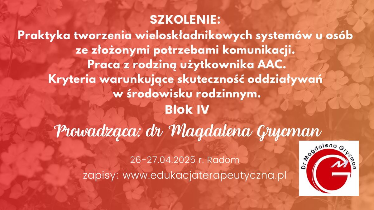 PRACA Z RODZIN\u0104 U\u017bYTKOWNIKA AAC. KRYTERIA WARUNKUJ\u0104CE SKUTECZNO\u015a\u0106 ODDZIA\u0141YWA\u0143 W \u015aRODOWISKU RODZINNYM