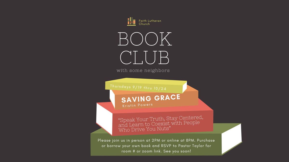 Book Club with Neighbors: Saving Grace