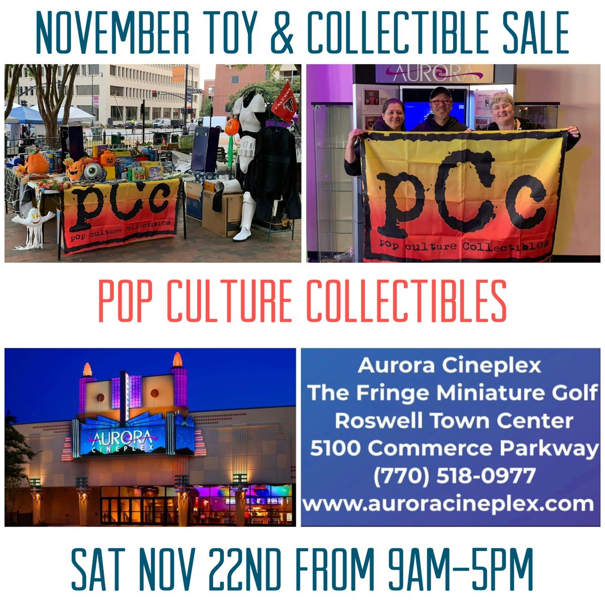 Pop Culture Collectibles--Toy & Collectibles Show--at Aurora Cineplex