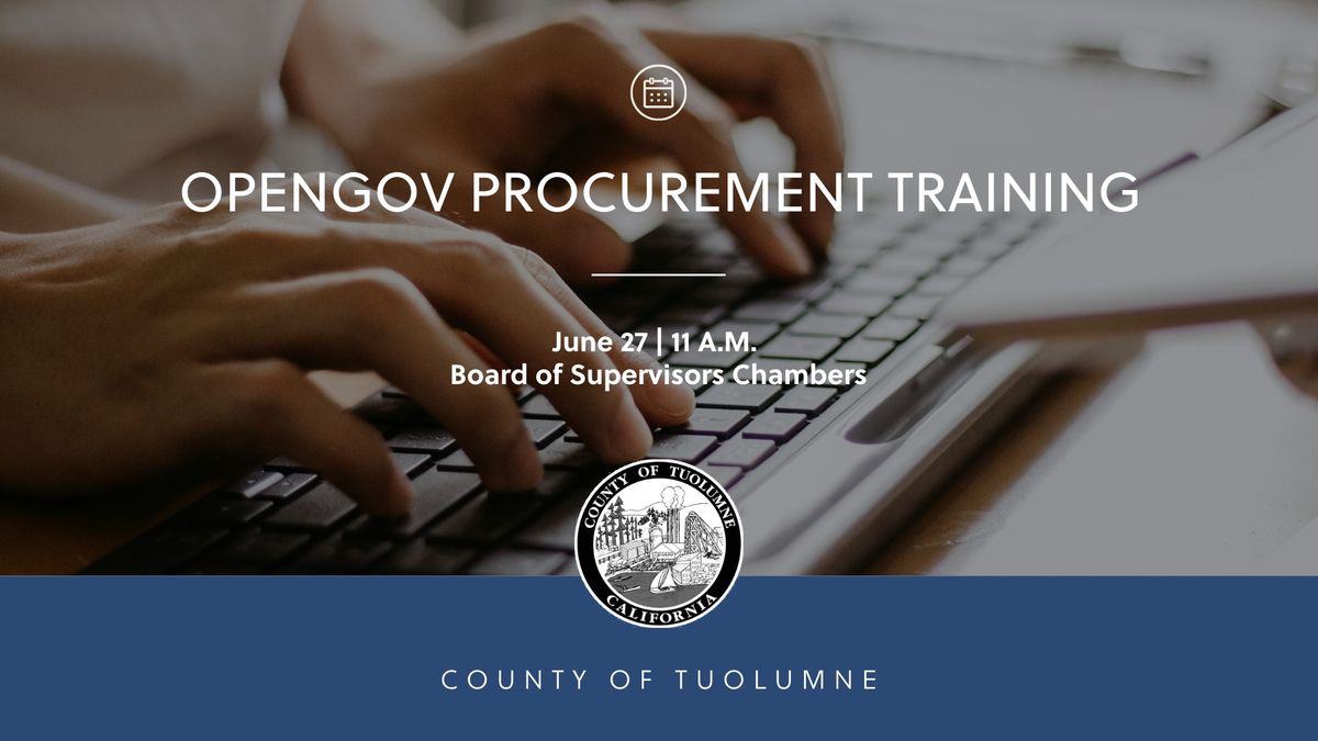 OpenGov Procurement Training