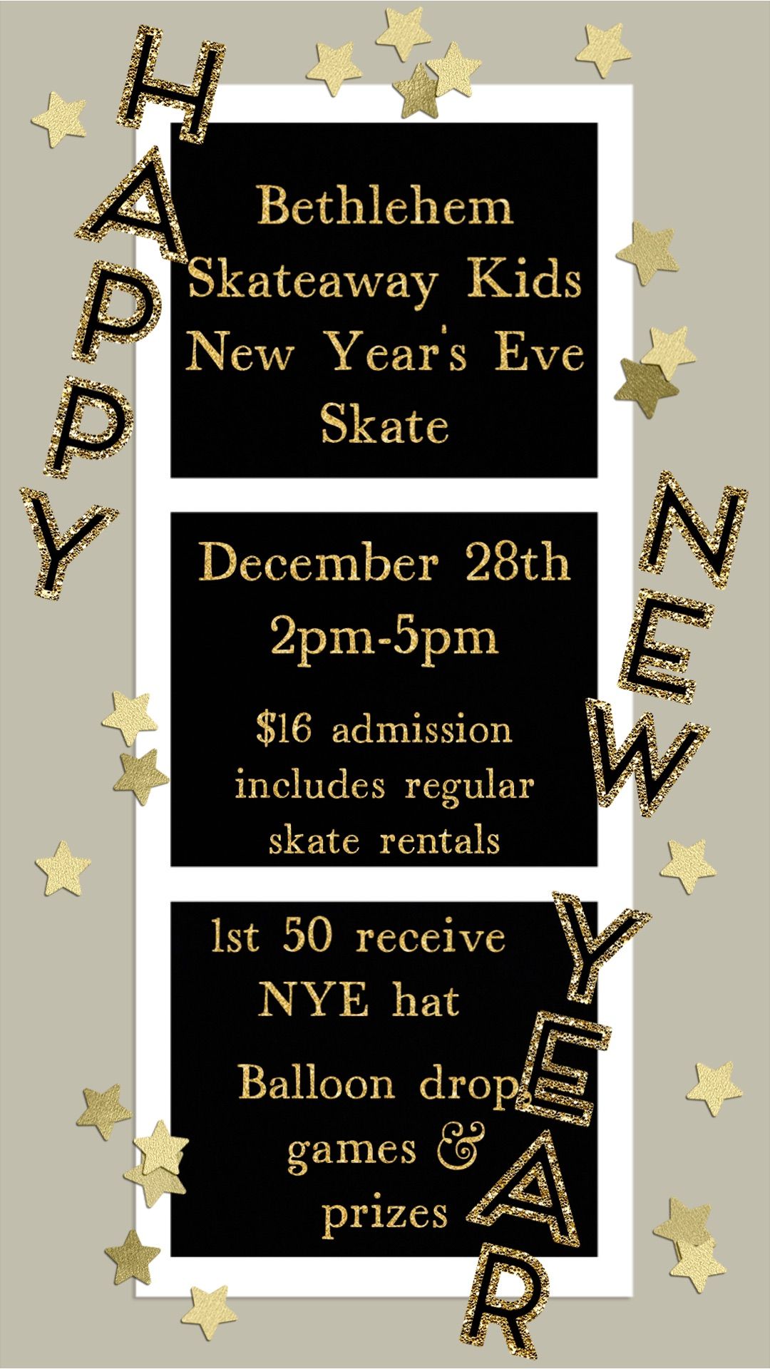 New Year\u2019s Eve Kids Balloon Drop Skate